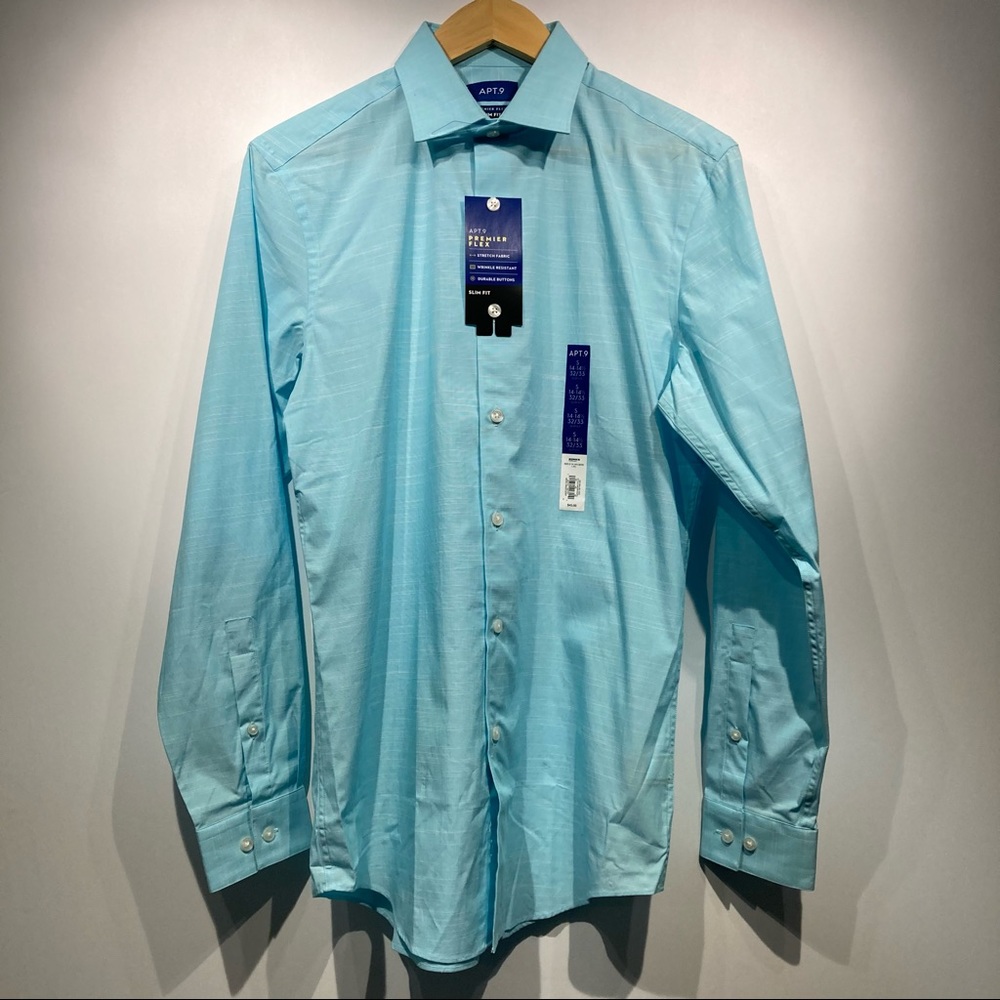 Apt.9 14-14.5, 32/33 Slim Fit Dress Shirt NWT